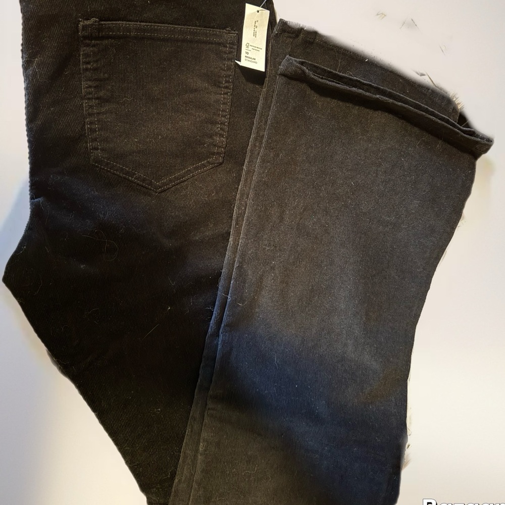 NWT Old Navy Black Corduroy Flare Pants